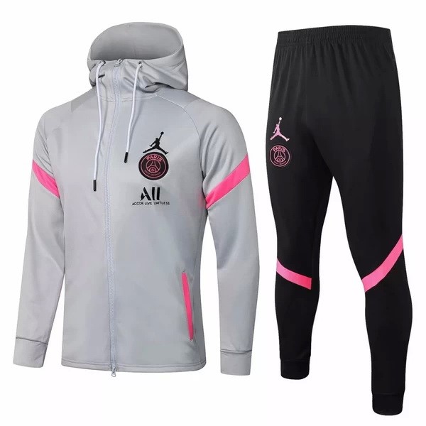 Chaqueta Con Capucha Paris Saint Germain 2021-22 Gris Negro